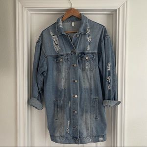 ROOLEE Distressed Oversized Denim Jacket